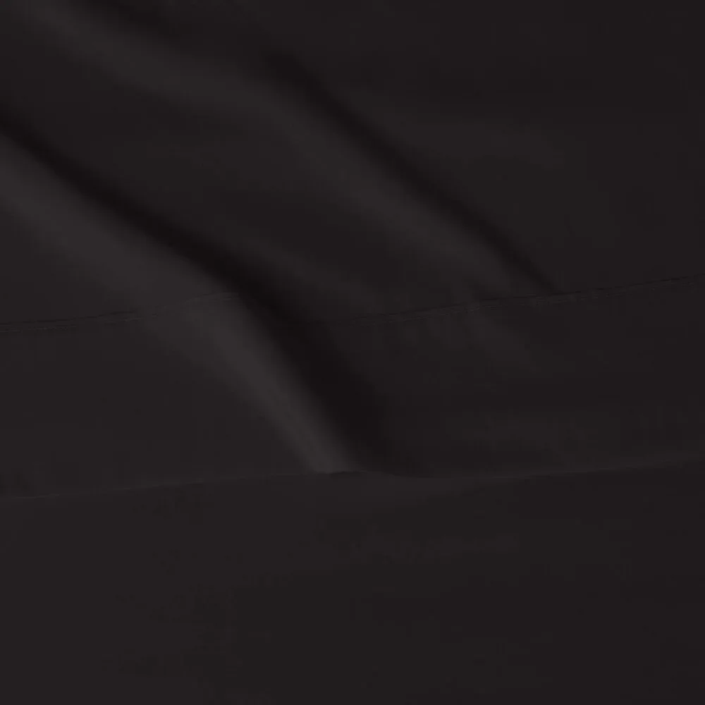 Amazon Basics Microfiber 4-Piece Bed Sheet Set, Full, Black